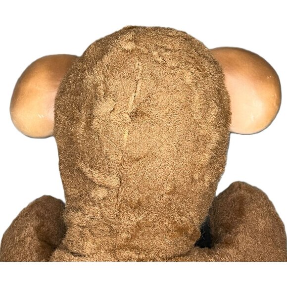 READ Vintage Knickerbocker Pouting Bear Plush Sad Plastic Face Doll 1959 12x11 - Picture 4 of 10